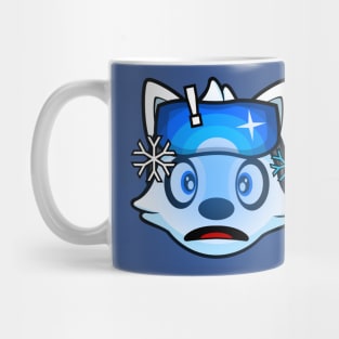 Shocked Skier Alaskan Malamute Brook Mug